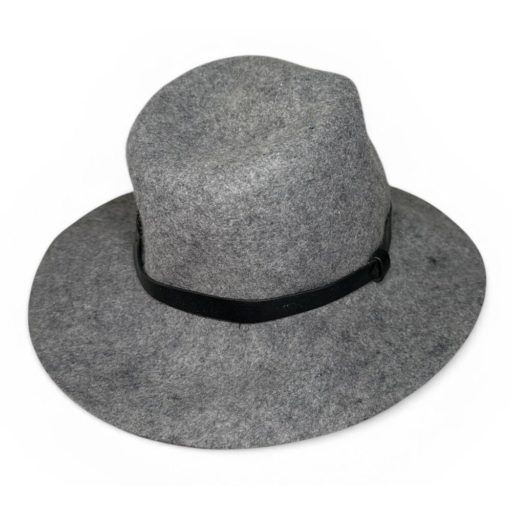 Womens Gray 100% Wool Cloche Hat Sz S/M Womens Accessory 56.5 cm